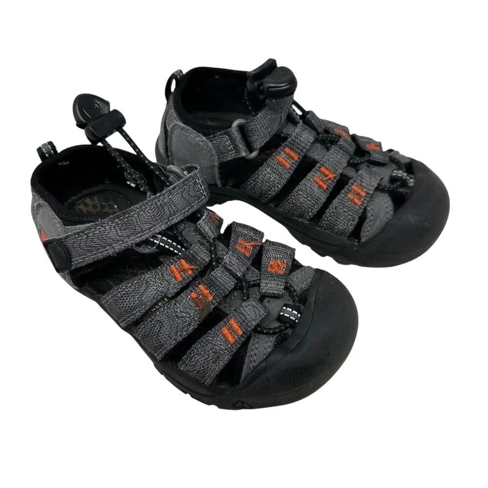 Keen Boys Kids Unisex Orange and Grey Closed‎ Toe Water Shoes Size 10
